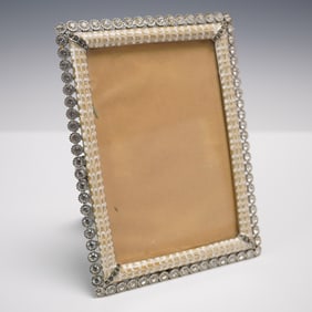 Jay Strongwater Jeweled Crystal Picture Frame