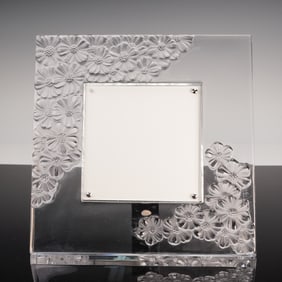 Lalique Crystal Picture Frame with Box