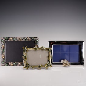 3pc Decorative Tabletop Picture Frames, Mixed Designs