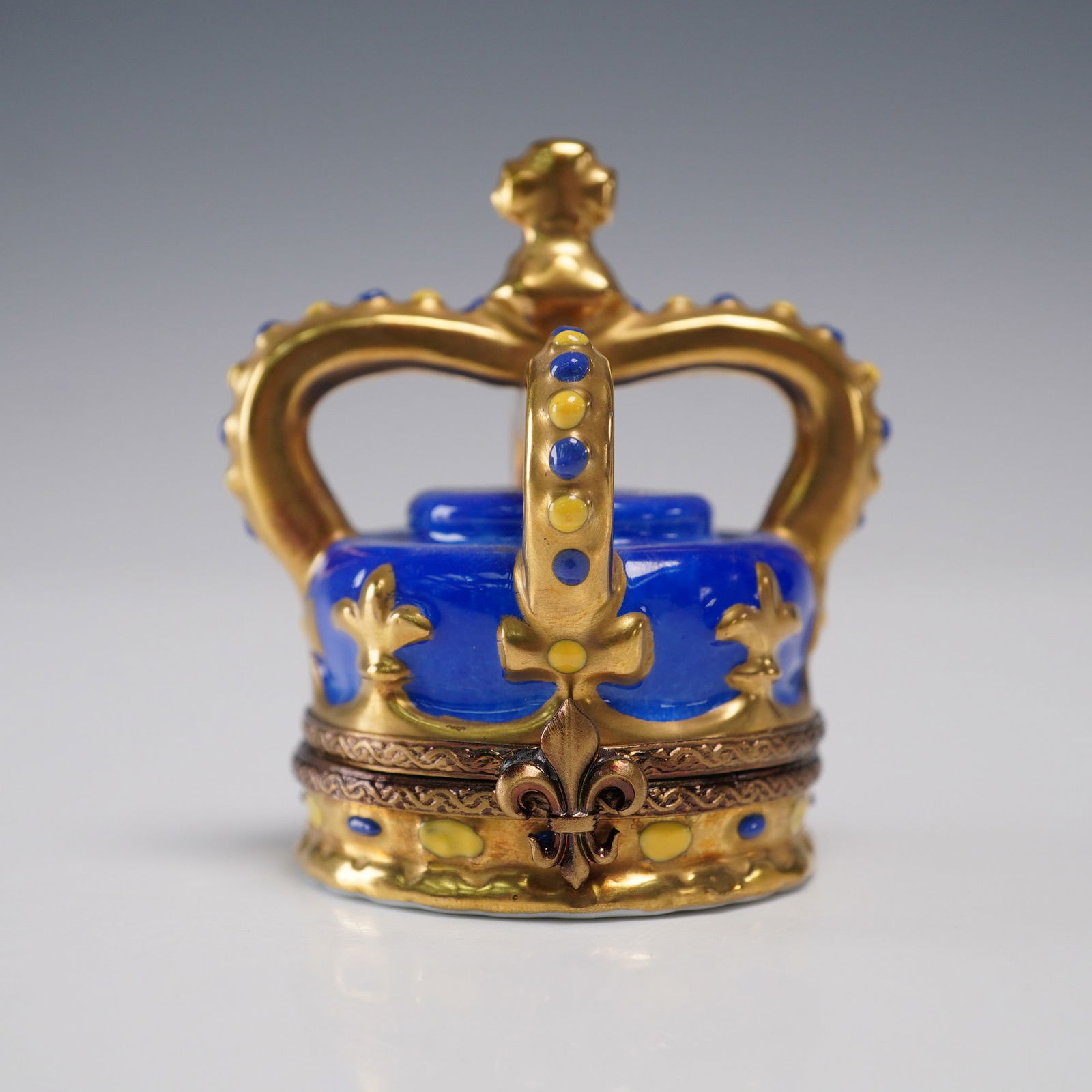Elda Creations Porcelain Crown Box, Limoges France (1 of 5)