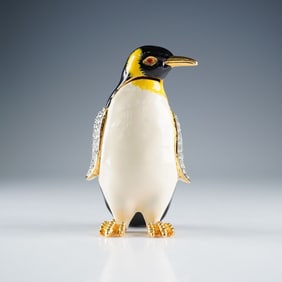 Ruccini Jeweled Treasure Box, Penguin