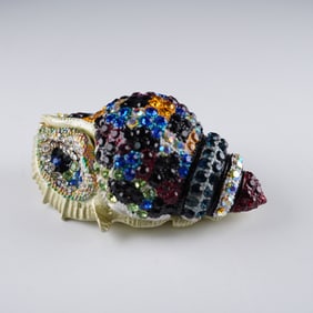 Rucinni Swarovski Jeweled Shell Box