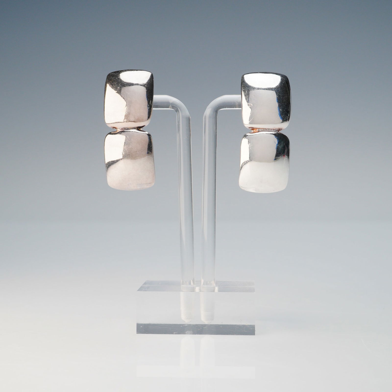 Pair of Simon Sebbag Sterling Silver Clip Earrings (1 of 6)