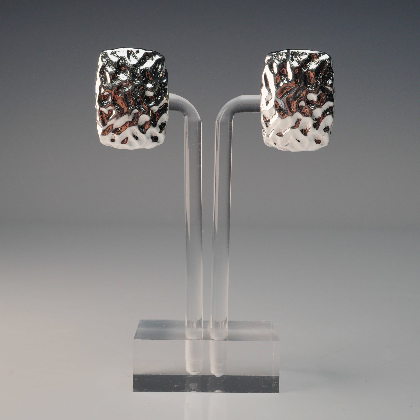 Pair of Simon Sebbag Sterling Silver Clip-On Earrings (1 of 4)