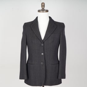 Giorgio Armani Wool Striped Women's Blazer