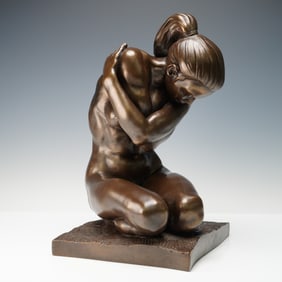 Ronald Cameron (British, 1930 - 2013) Bronze Sculpture, Female Nude