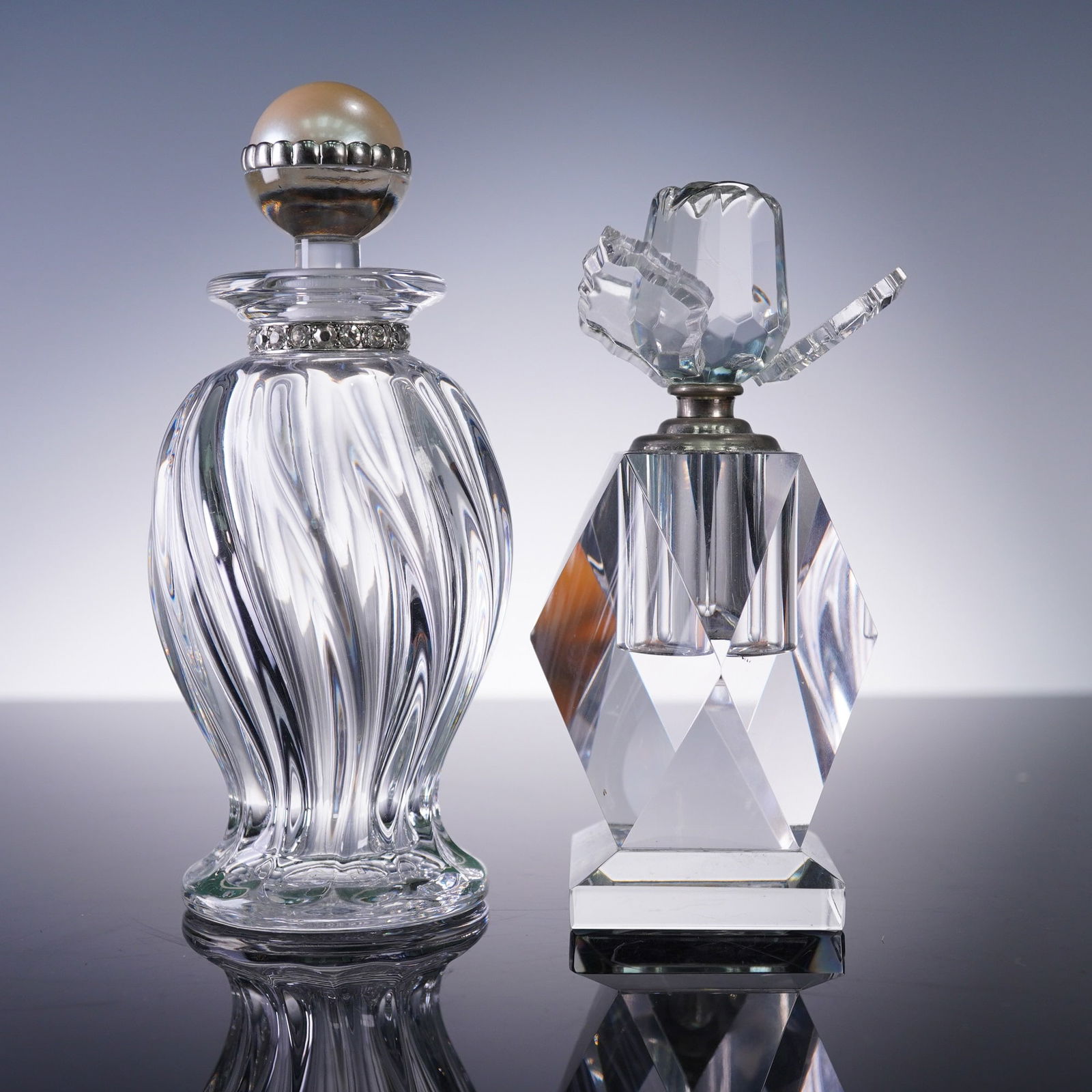 2pc Crystal Perfume Bottles Including Lenox Crystal (1 of 6)