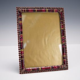 Jay Strongwater Red Jeweled Picture Frame