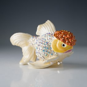 Rucinni Crystal-Embellished Oranda Fish Box