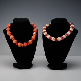 2pc Masha Archer Beaded Statement Necklaces