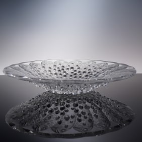Lalique France Roscoff Crystal Koi Bowl