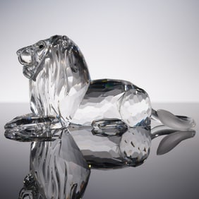 Swarovski Crystal Figurine, Lion 185410