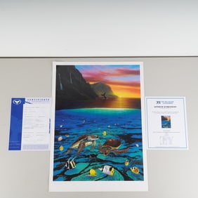 Robert Wyland, Lithograph on Archival Paper, Ancient Mariner, Signed w/ COA