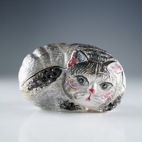 Rucinni Jeweled Cat Trinket Box