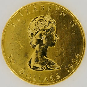1984 1 oz Canadian Gold Maple Leaf Coin