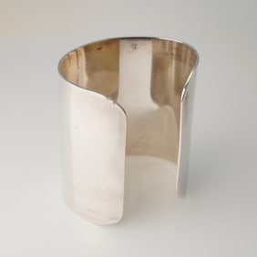 Sterling Silver Wide Cuff Bracelet