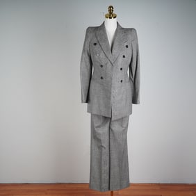 Alexander McQueen Glen Plaid Wool Tailored Suit