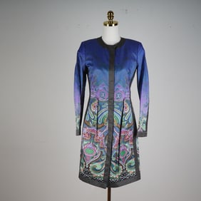 Etro Milano Multicolor Paisley Dress & Jacket Ensemble