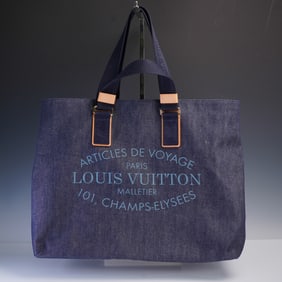 Louis Vuitton Denim Cabas Uni GM Bag