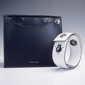 Danse Lente Blue Calf Leather Shoulder Bag