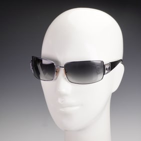 Versace Sunglasses, Model 2032-B with Medusa Crystal Detail