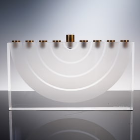 Bonnie Srolovitz Lucite Menorah