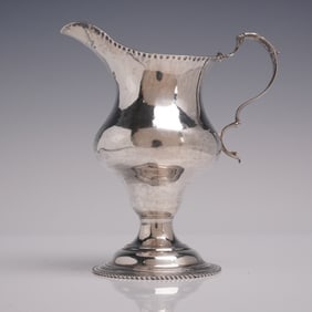 Sterling Silver Cream Pitcher, Thomas Sansom, Sheffield 1810
