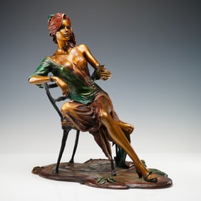 Isaac Maimon Bronze Sculpture, Negligee