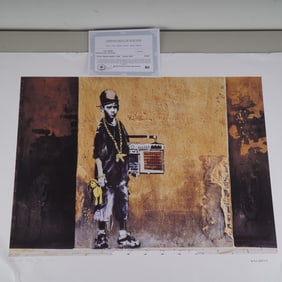 Banksy (Aft.) Limited Edition Pigment Print, Hip Hop Boy w/ COE
