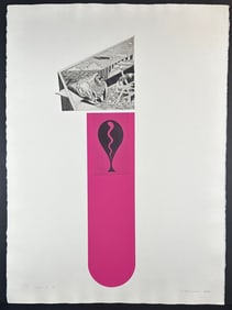 Tekesada Matsutani (Japan 1937) Screenprint Town