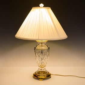 Waterford Crystal Electric Lamp with Shade, Innisfree
