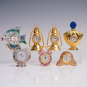 7pc Xanadu Mini Table Clock Collection