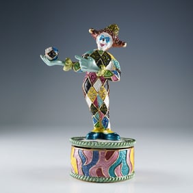 Rucinni Jeweled Harlequin Trinket Box