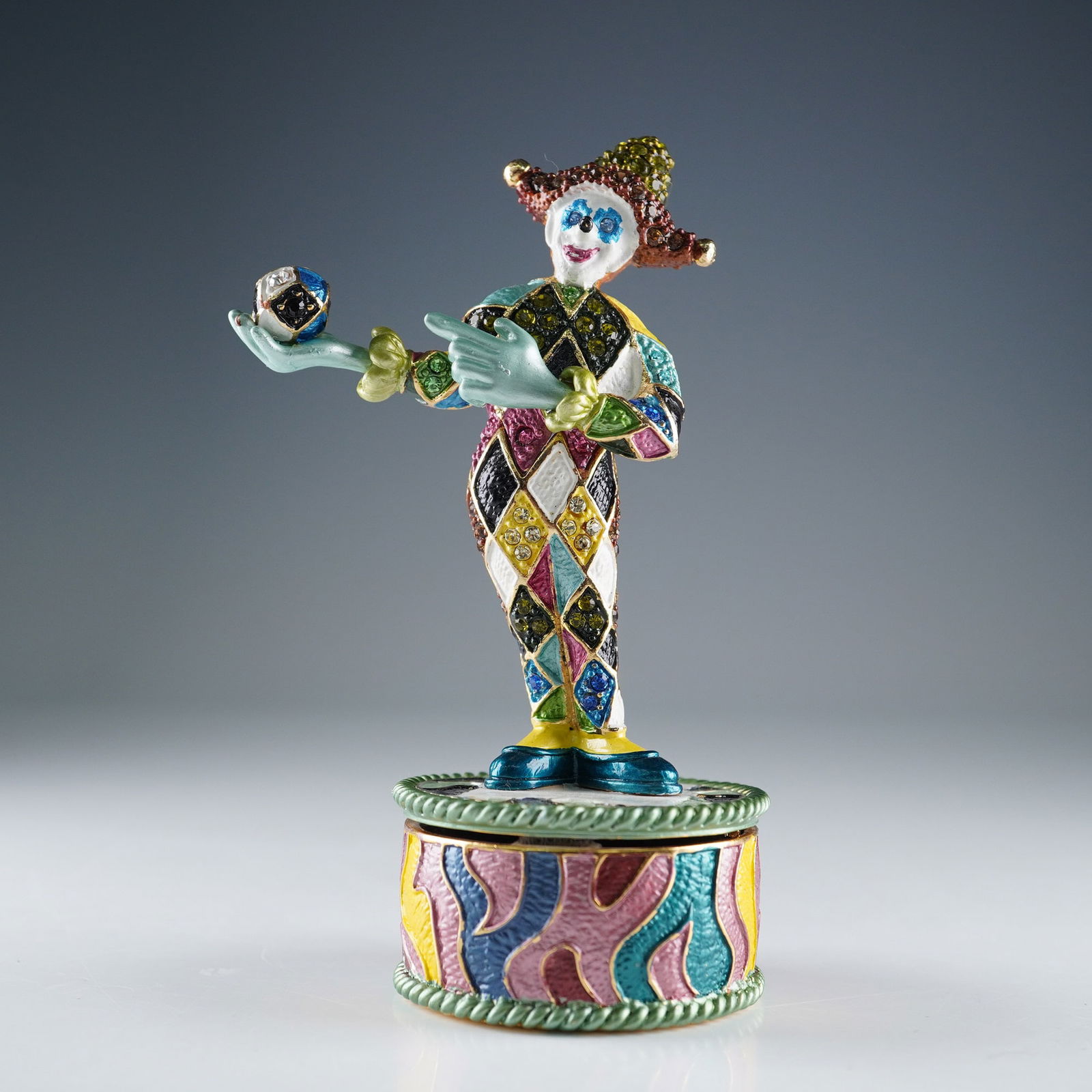 Rucinni Jeweled Harlequin Trinket Box (1 of 7)