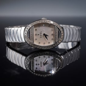 Ebel 18K Gold Diamond Swiss Watch, Model Satya 3057B1
