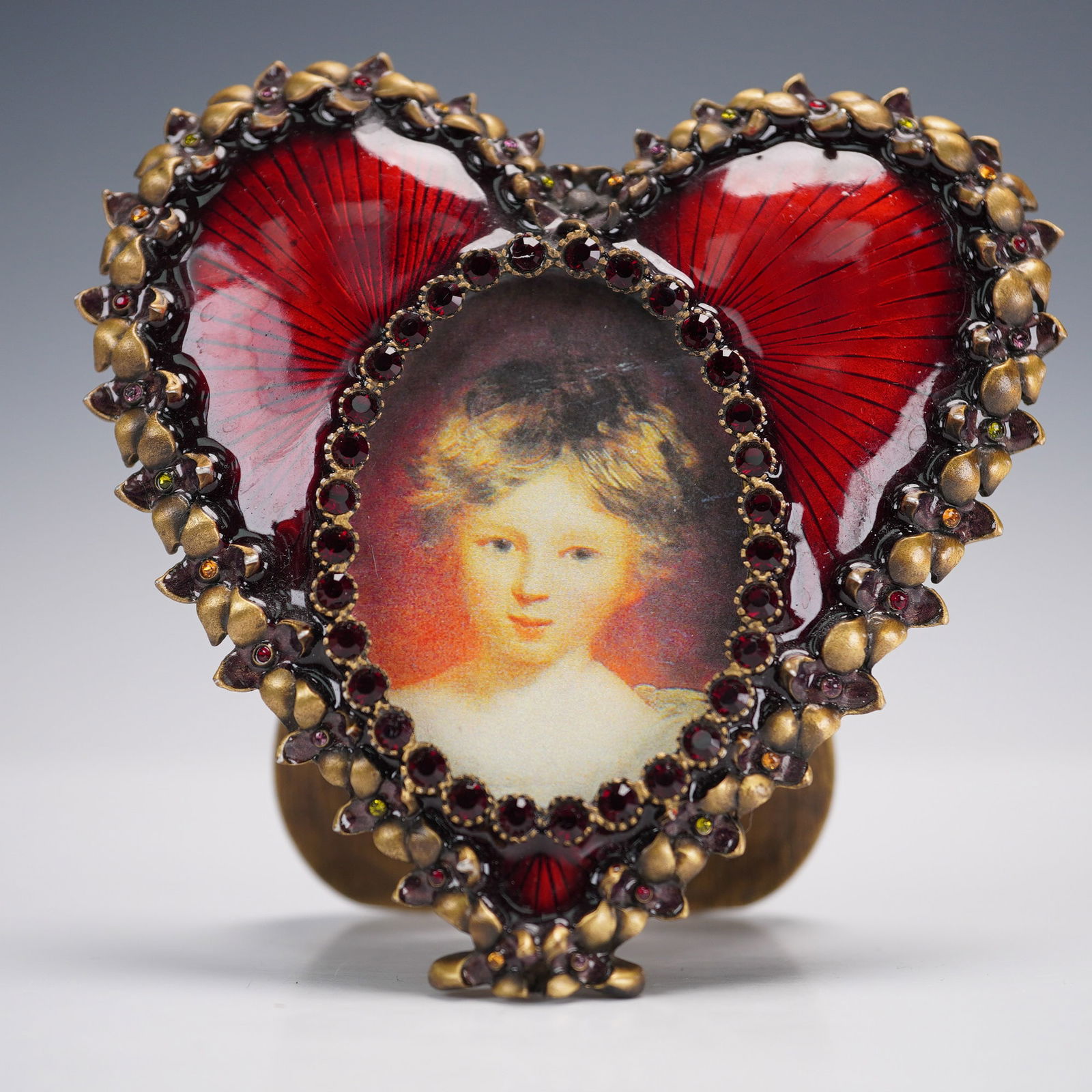 Jay Strongwater Jeweled Heart Picture Frame (1 of 6)