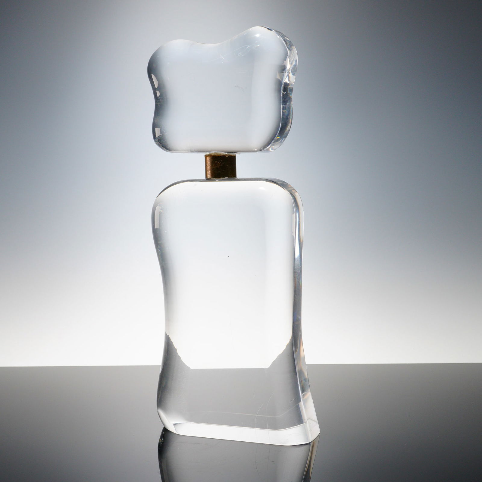B. Rich Lucite Sculpture, Compact Bottle Form (1 of 4)