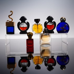 7pc Designer Perfume and Bottles Set