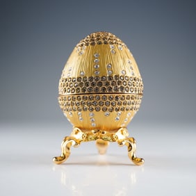 Ruccini Treasure Box, Jeweled Egg with Stand