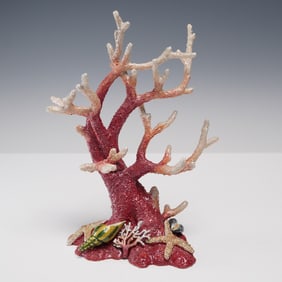 Rucinni, Red Coral Tree Jeweled Trinket Box