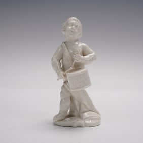 Nymphenburg Porcelain Figurine, Drummer Boy