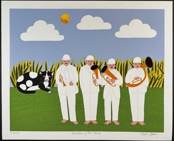 Mark Sabin (1936) Signed Screenprint, Members Band