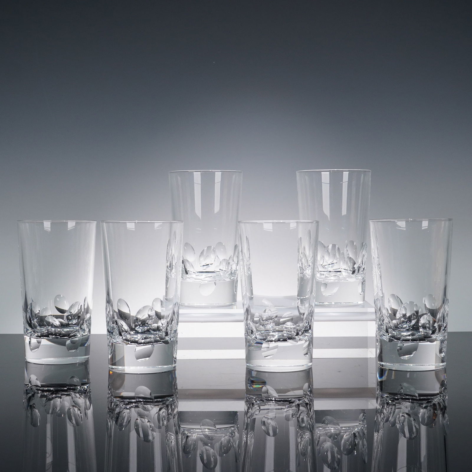 6pc Christofle Highball Glasses, Cluny (1 of 6)
