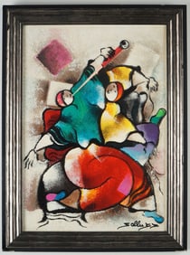 David Schluss, Serigraph on Board, Afternoon Melody - Signed