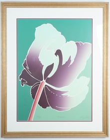 Ernst Lacy, Color Serigraph on Paper, Tulip, Signed