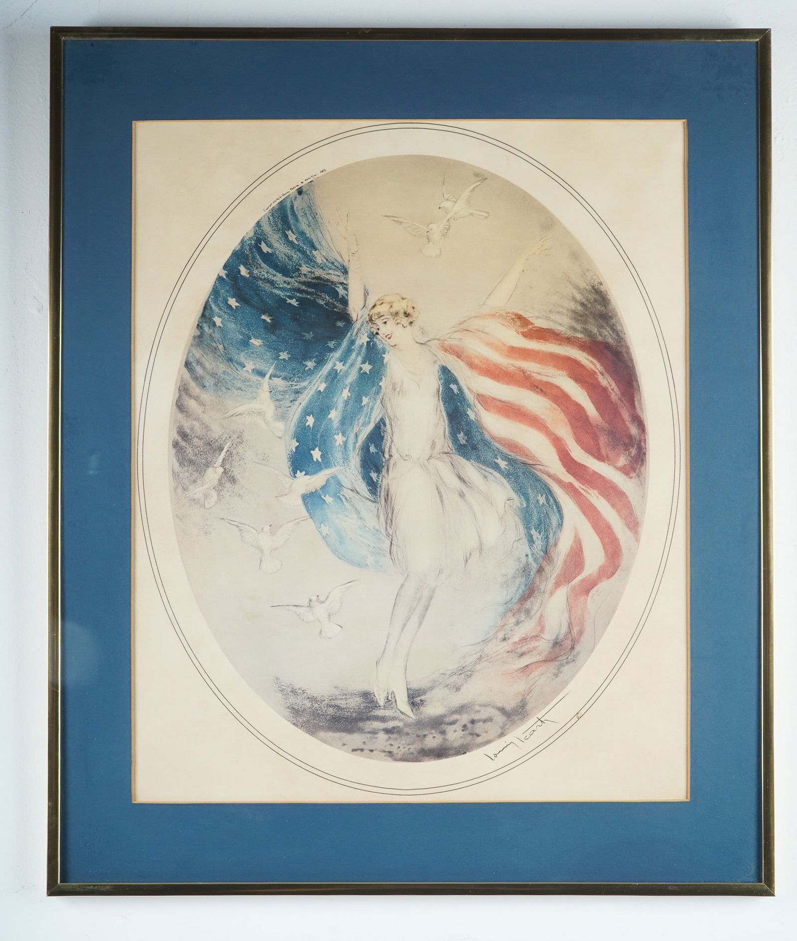 Louis Icart, Miss America, Les Graveurs Modernes 1927 Color Lithograph (1 of 6)