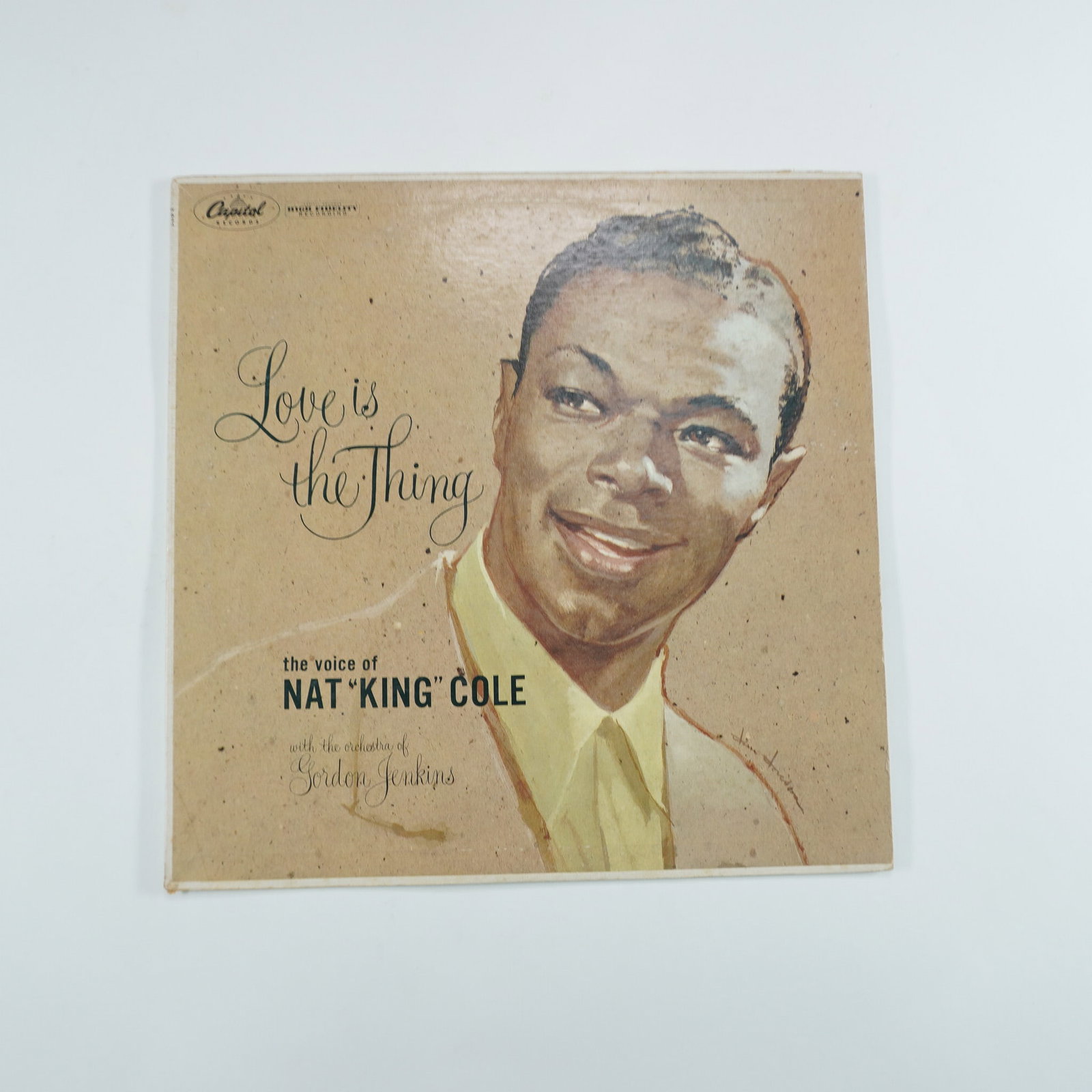 Nat King Cole Vinyl Record, Love Is The Thing: Capitol Records release of 'Love Is The Thing' by Nat King Cole, categorized under the Pop genre with an Easy Listening style. This album features orchestral arrangements conducted by Gordon Jenkins a