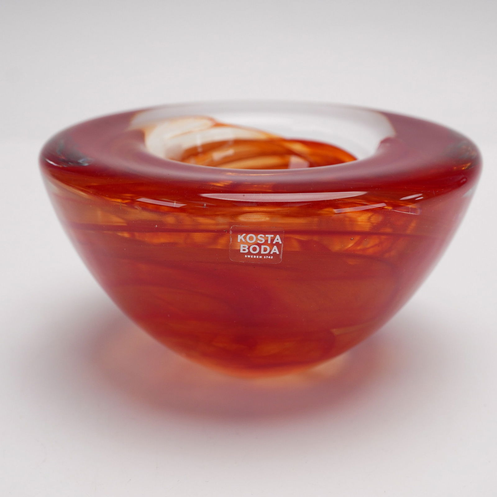Kosta Boda Art Glass Votive Candle Holder, Atoll (1 of 6)