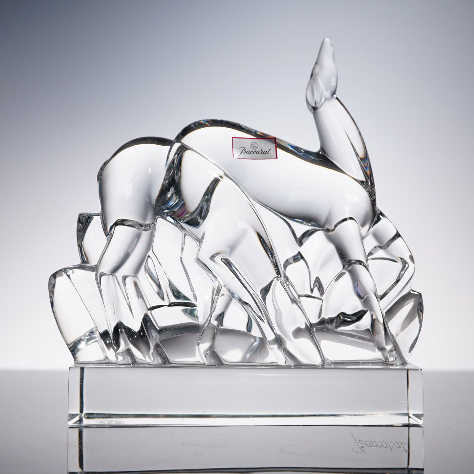 Baccarat Crystal Figurine, Gazelles with Box (1 of 8)