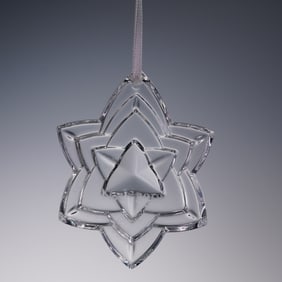 Baccarat Noel 2018 Crystal Snowflake Ornament